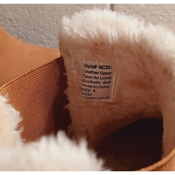 MADEWELL The Toasty Leather Upper Faux Fur Lined Chelsea Boots Sz 9*Runs Big(10) - Picture 4 of 13